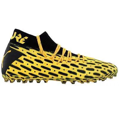 Футбольные бутсы Puma Future 5.1 Netfit Mg Мужские желтые кроссовки Спортивная обувь 1057