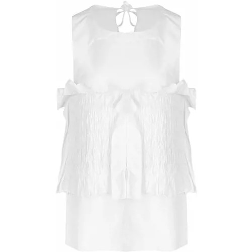 Блуза  Hache, нарядный стиль, размер 44, белый