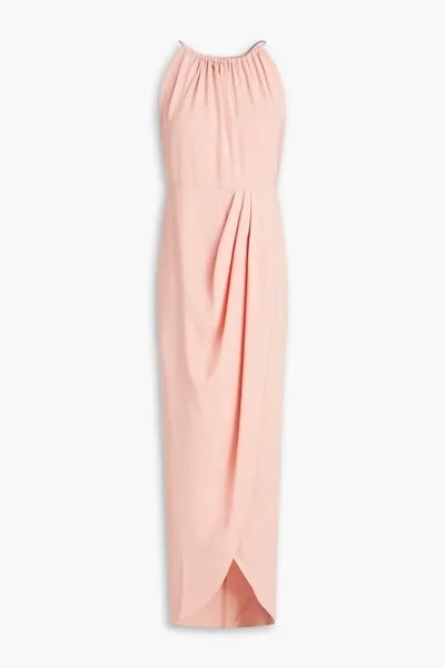 Атласное платье макси со сборками Shona Joy, цвет Blush