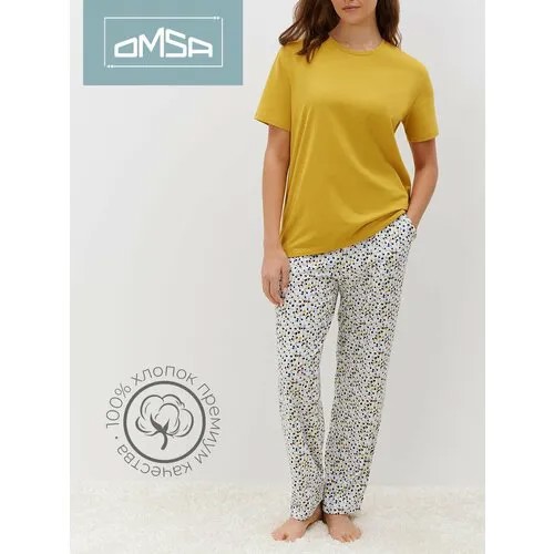 Комплект Omsa, размер 54 (3XL), горчичный