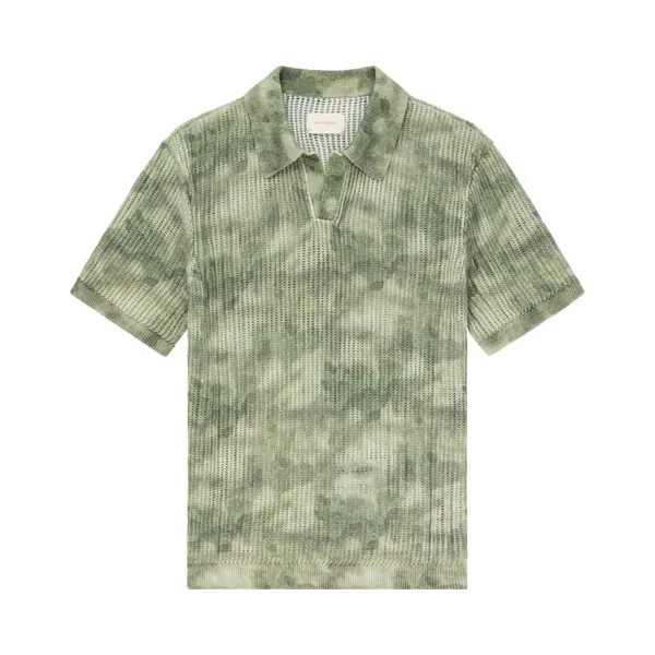 Поло Aimé Leon Dore Mesh Knit Polo, зеленый