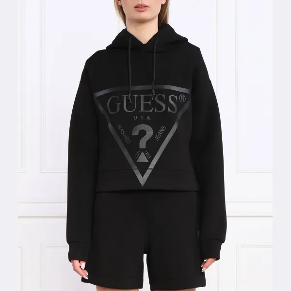 Новый свитшот Alisa стандартного кроя Guess, черный