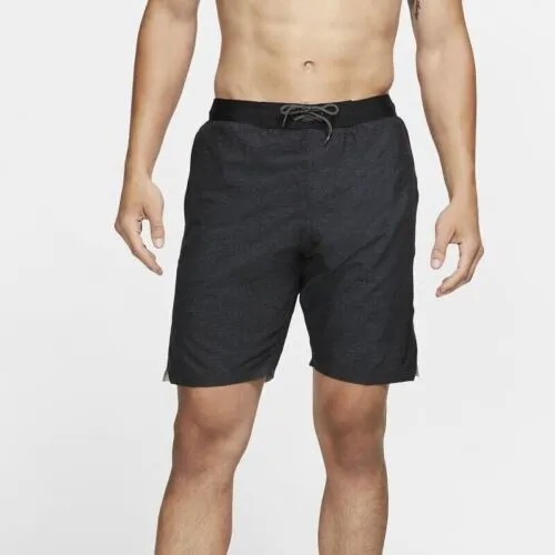 Мужской купальник Nike Linen Blace 9, размер L, большие пляжные шорты для активного отдыха, серые #438