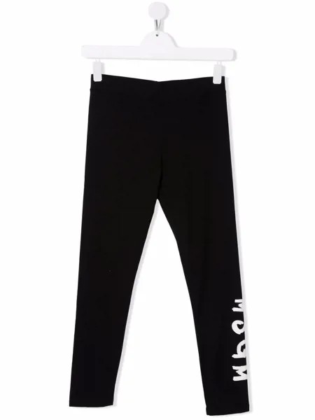 MSGM Kids легинсы с логотипом