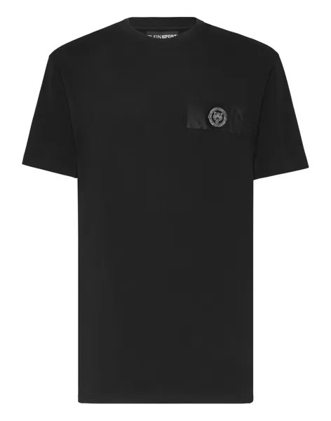 Футболка с круглым вырезом SS Tiger Plein Sport, цвет Black/Mint Green