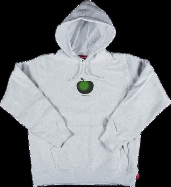 Толстовка Supreme Apple Hooded Sweatshirt 'Ash Grey', серый