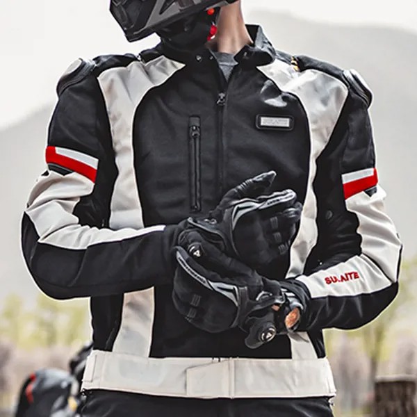Мотоциклетная Защитная куртка для езды на мотоцикле, летние Мотоциклетные Куртки для езды, Защита спины, гоночная одежда SULAITE