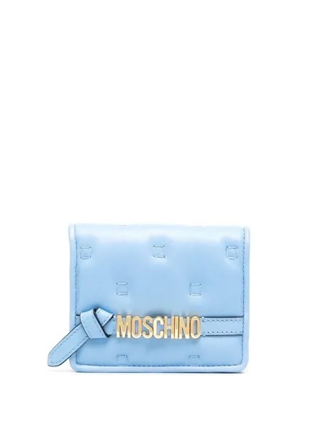 Moschino кошелек на кнопке с логотипом