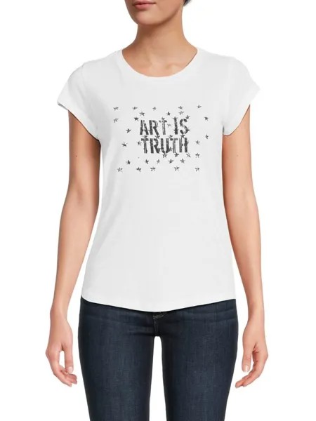 Узкая футболка Art Is Truth Zadig & Voltaire, цвет Blanc