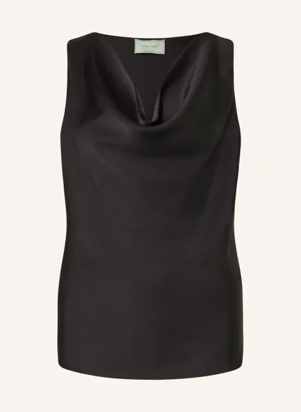 Блуза-верх merle из атласа Neo Noir, черный