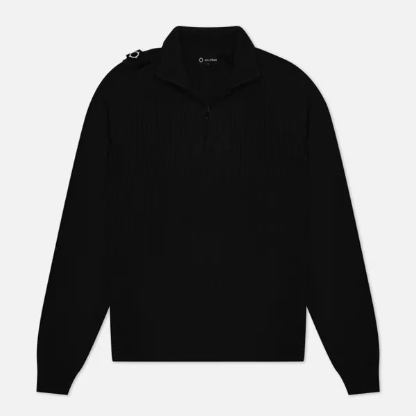 Мужской свитер MA.Strum Quarter Zip Knit чёрный, Размер L