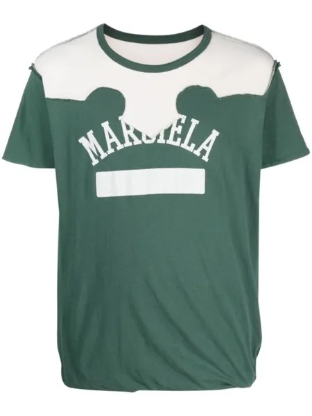 Maison Margiela футболка D?cortiqu? с логотипом, зеленый