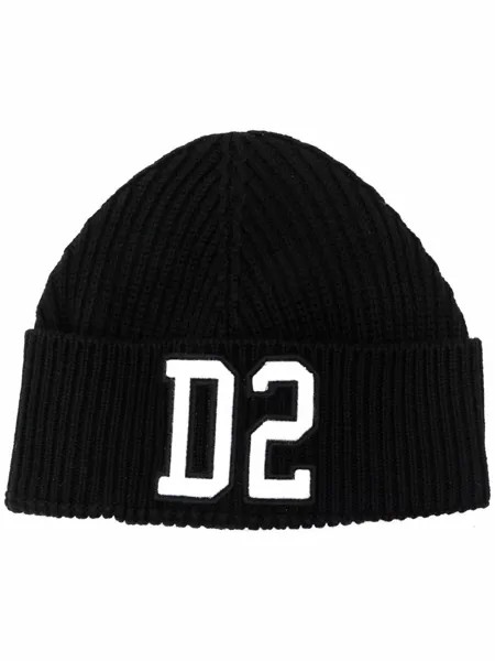 Dsquared2 Kids шапка бини с вышитым логотипом