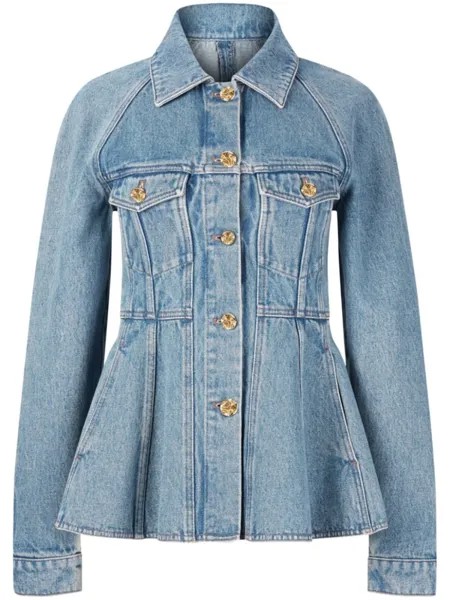 Nina Ricci джинсовая куртка с баской, синий