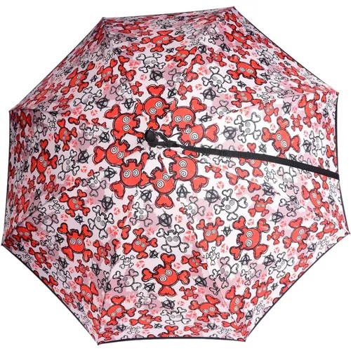 Зонт-трость Nex, серый, красный