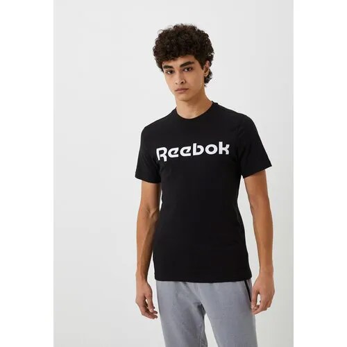 Футболка спортивная Reebok Graphic Series Linear Logo Tee, 1 шт., размер S, чёрный