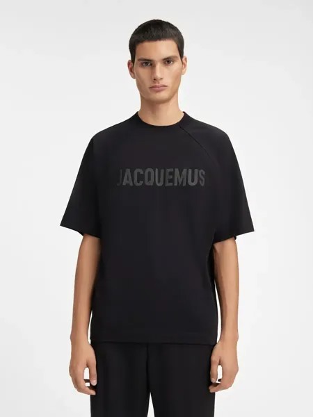 Футболка с логотипом реглан Le Typo Jacquemus, черный