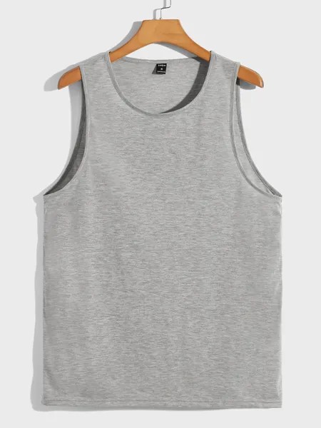 Мужские однотонные майки Manfinity Basics, светло-серый