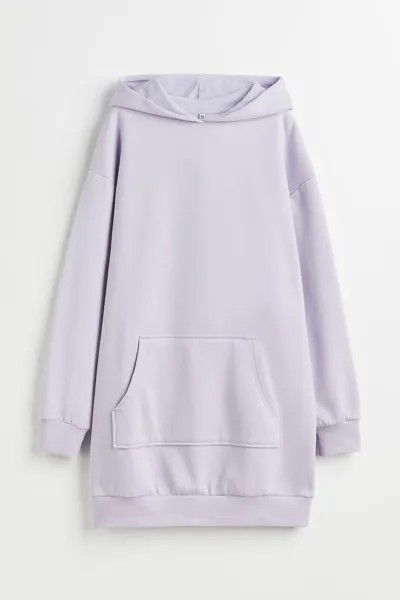 Платье-толстовка с капюшоном H&M, фиолетовый