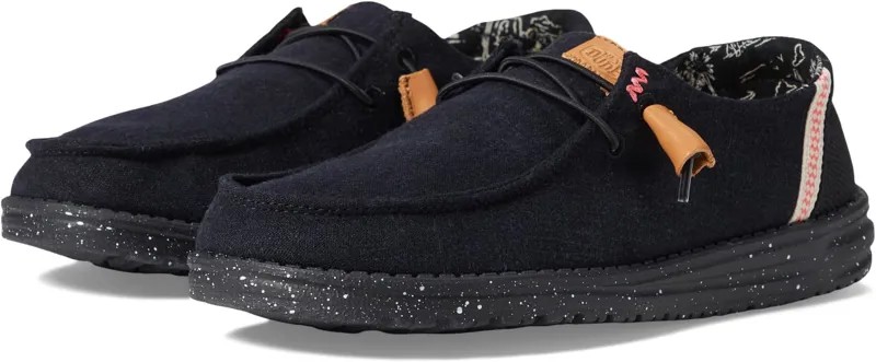 Кроссовки Wendy Washed Canvas Slip-On Casual Shoes Hey Dude, черный