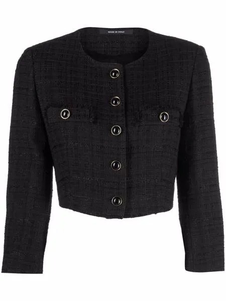 Tagliatore Rosy cropped tweed jacket