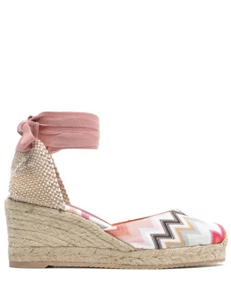 Missoni эспадрильи с узором зигзаг, нейтральный цвет