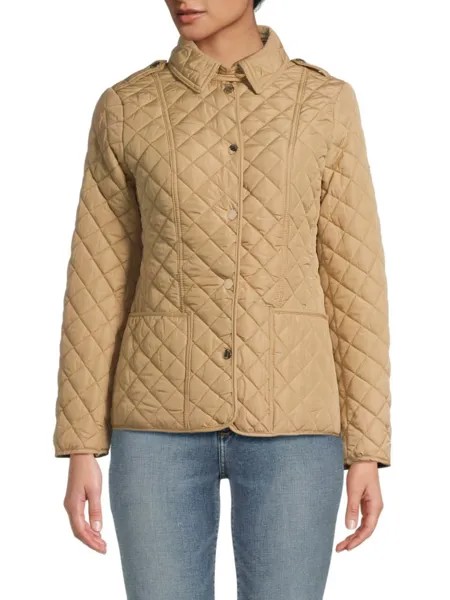 Стеганая куртка Missy Michael Michael Kors, хаки