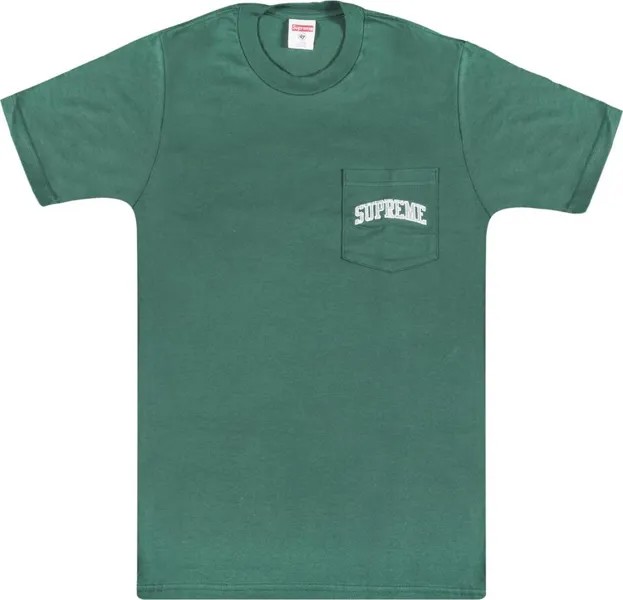 Футболка Supreme x NFL Raiders '47 Pocket T-Shirt 'Green', зеленый