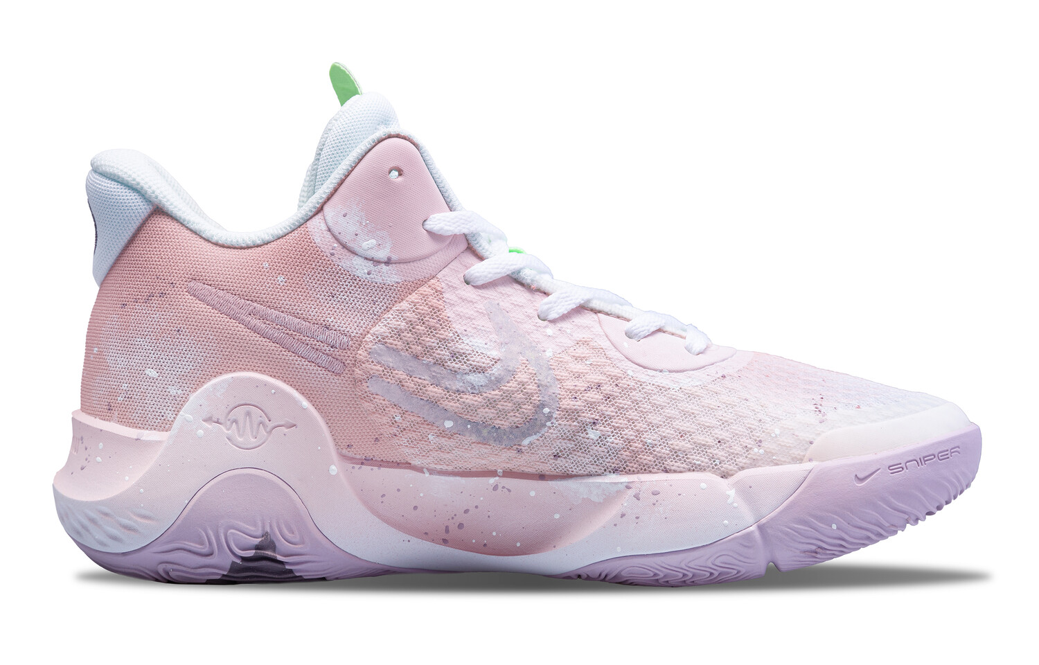 Кроссовки Nike KD Trey 5 IX Vintage Basketball Shoes Unisex Low-top White/green/yellow, цвет Cherry Blossom Pink