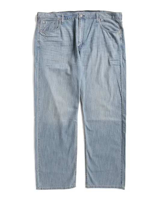569 Свободные прямые винтажные джинсы Levis, цвет Medium Wash