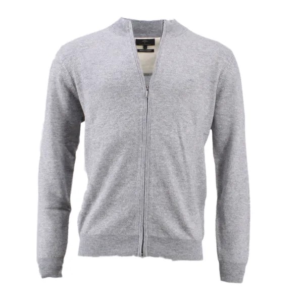 Пуловер FYNCH HATTON Cardigan Zip, серый