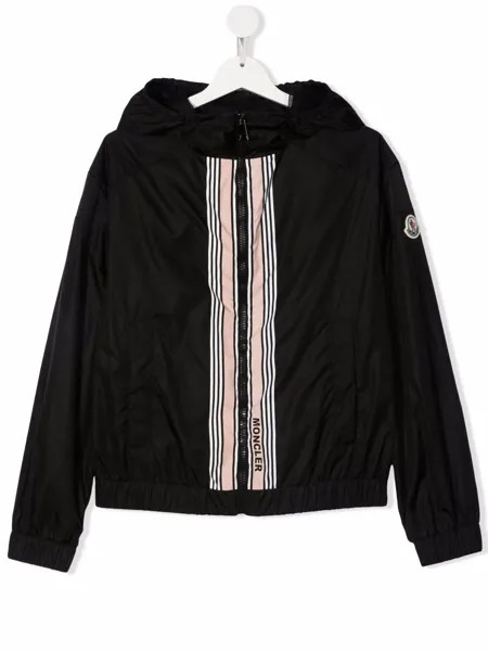 Moncler Enfant zip-up hooded jacket