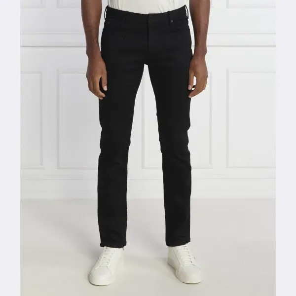 Джинсы узкого кроя j06 Emporio Armani, черный