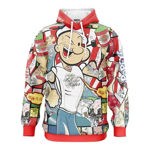 Спортивное худи Otso Popeye Art Show, разноцветный