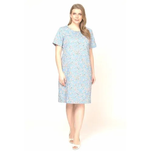 Платье Olsi, размер 48, голубой