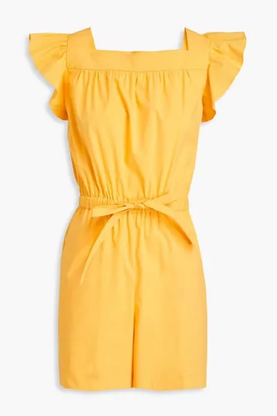 Комбинезон из поплина со сборками Boutique Moschino, желтый