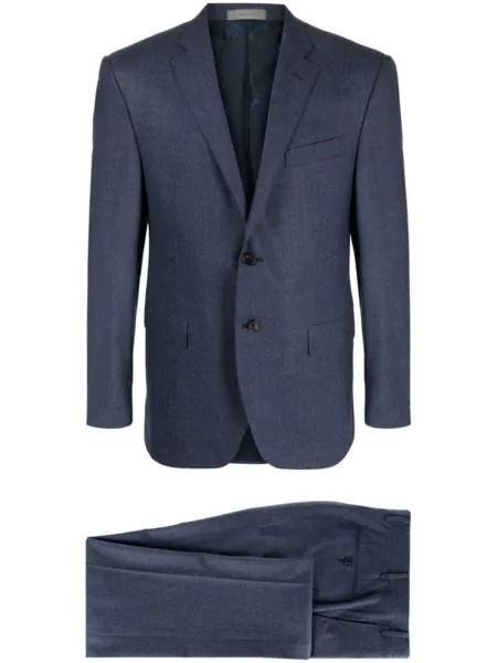 Corneliani костюм с однобортным пиджаком, синий