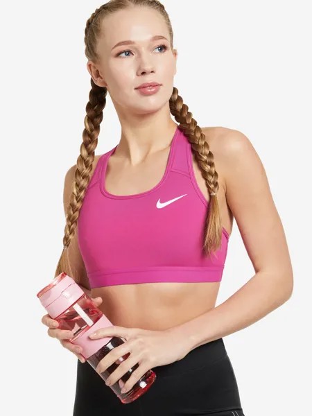 Спортивный топ бра Nike Dri-FIT Swoosh, Розовый
