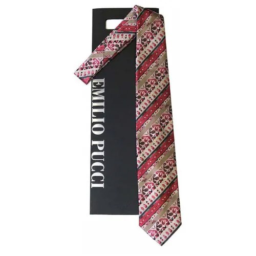 Темный галстук с оригинальным узором Emilio Pucci 61928