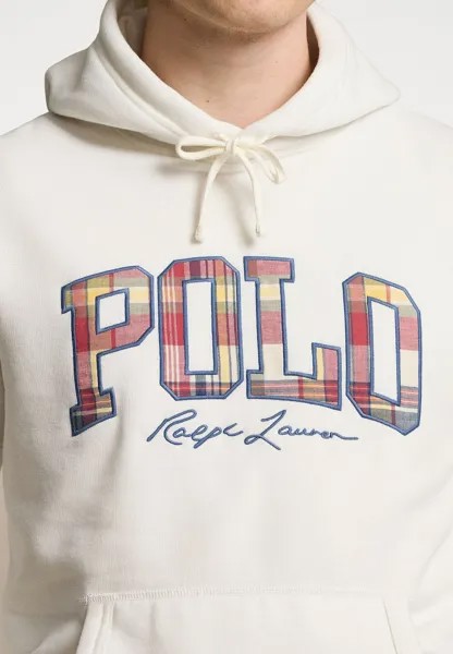 Джемпер с капюшоном THE RL FLEECE PLAID LOGO HOODIE Ralph Lauren, цвет Nevis