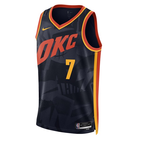 Майка Nike Dri-FIT NBA Swingman Jersey 2023/24 City Edition 'Oklahoma City Thunder Chet Holmgren', синий