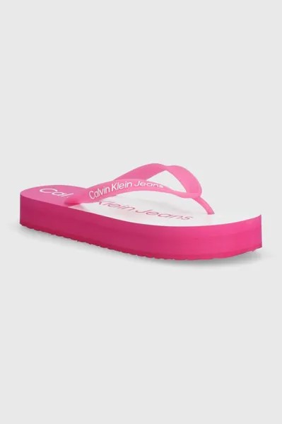 Шлепанцы Beach Sandal Flatform Monologue Calvin Klein Jeans, роза