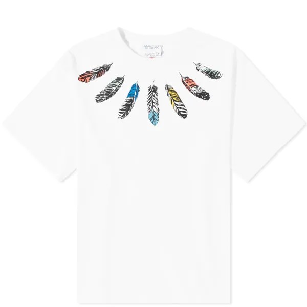 Футболка Marcelo Burlon Collar Feathers Oversized Tee