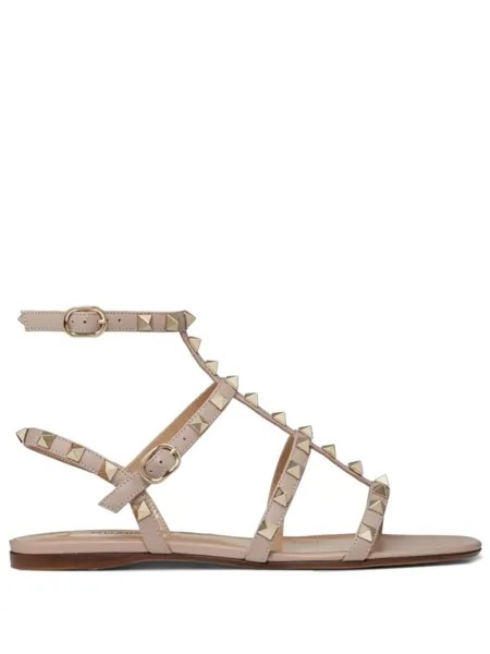 Valentino Garavani сандалии Valentino Garavani Rockstud, нейтральный цвет