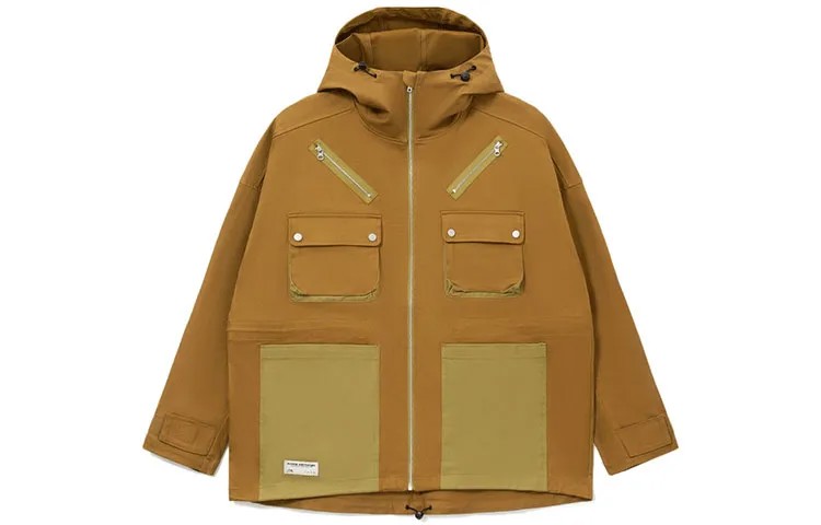 Спортивная модная коллекция куртка мужская жженый чай зеленый Lining, зеленый