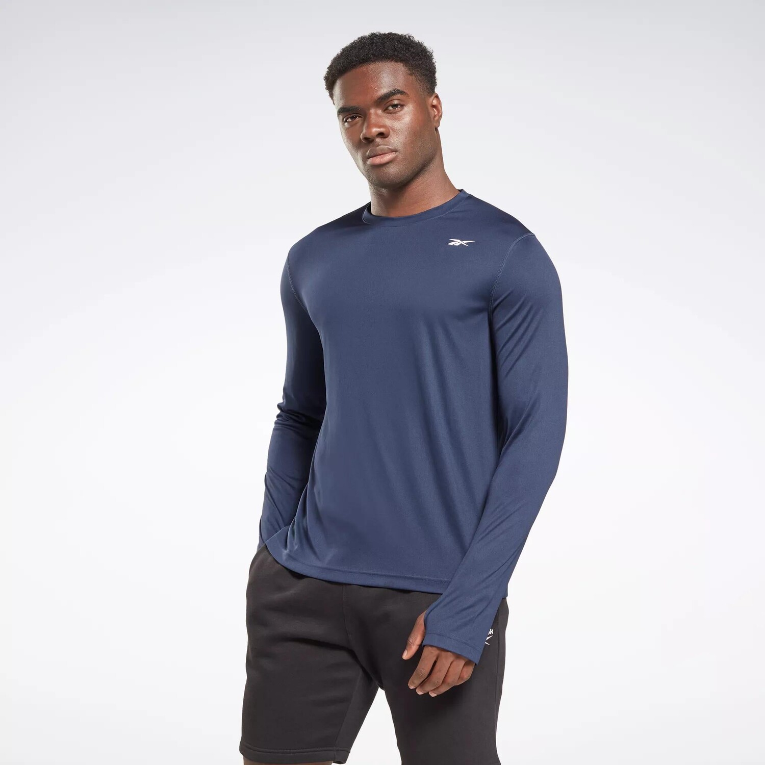 Футболка Training с длинными рукавами Tech Reebok, цвет Vector Navy