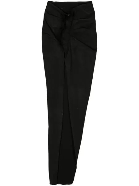Rick Owens DRKSHDW джинсовая юбка EDFU асимметричного кроя, черный