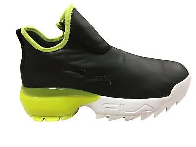 Женские кеды Fila Lab F Neon Black/White/Safety Yellow (5XM00823 016)