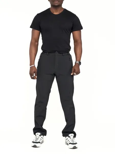 Спортивные брюки мужские NoBrand AD22004 черные 52 RU