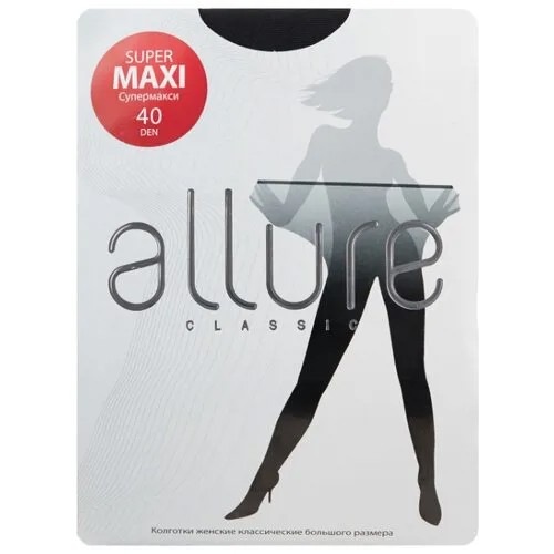 Колготки ALLURE Classic Supermaxi, 40 den, размер 8, nero (черный)